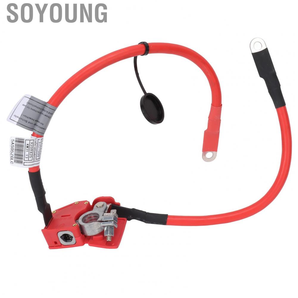 Soyoung Battery Cable  Better Control Heat Insulation Firm Connection Waterproof Flame Retardant Vehicle 61126834543 ABS Metal for Replacement