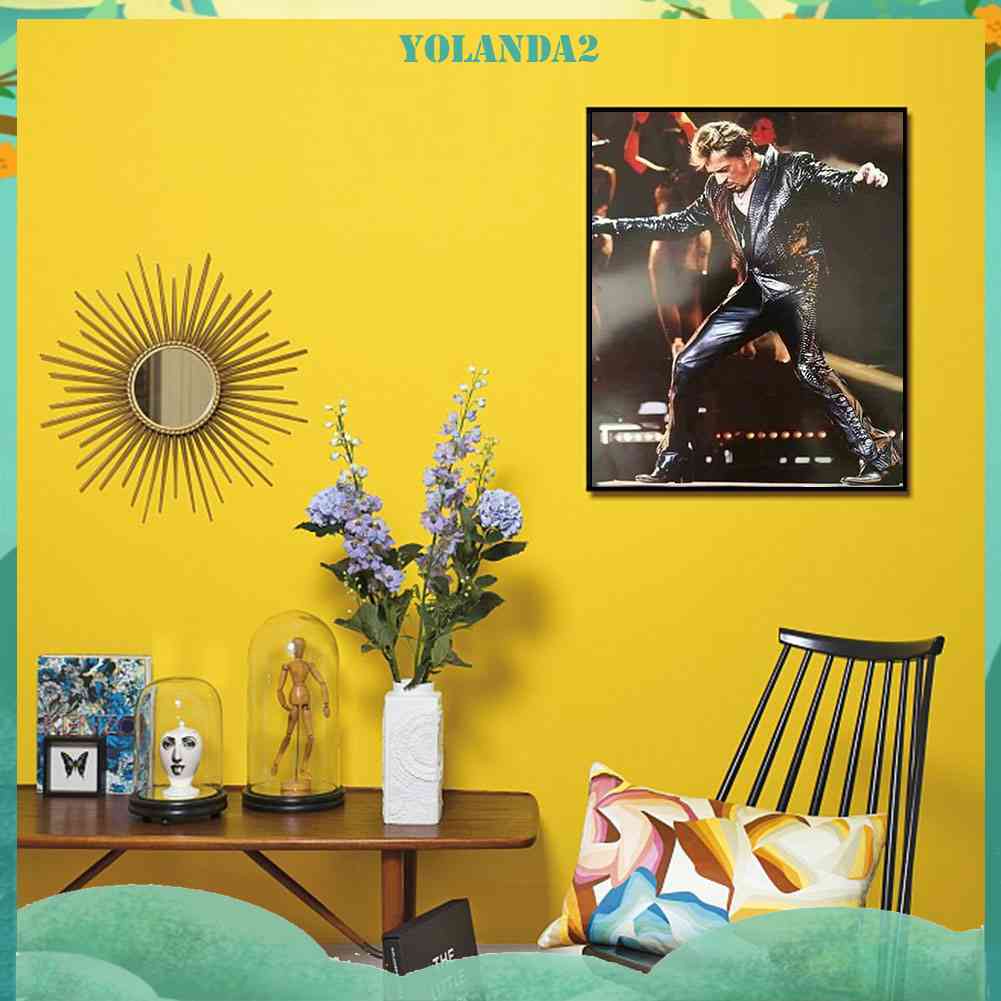 Tranh Đính Đá Kim Cương Toàn Bộ 5D DIY Hình Johnny Hallyday