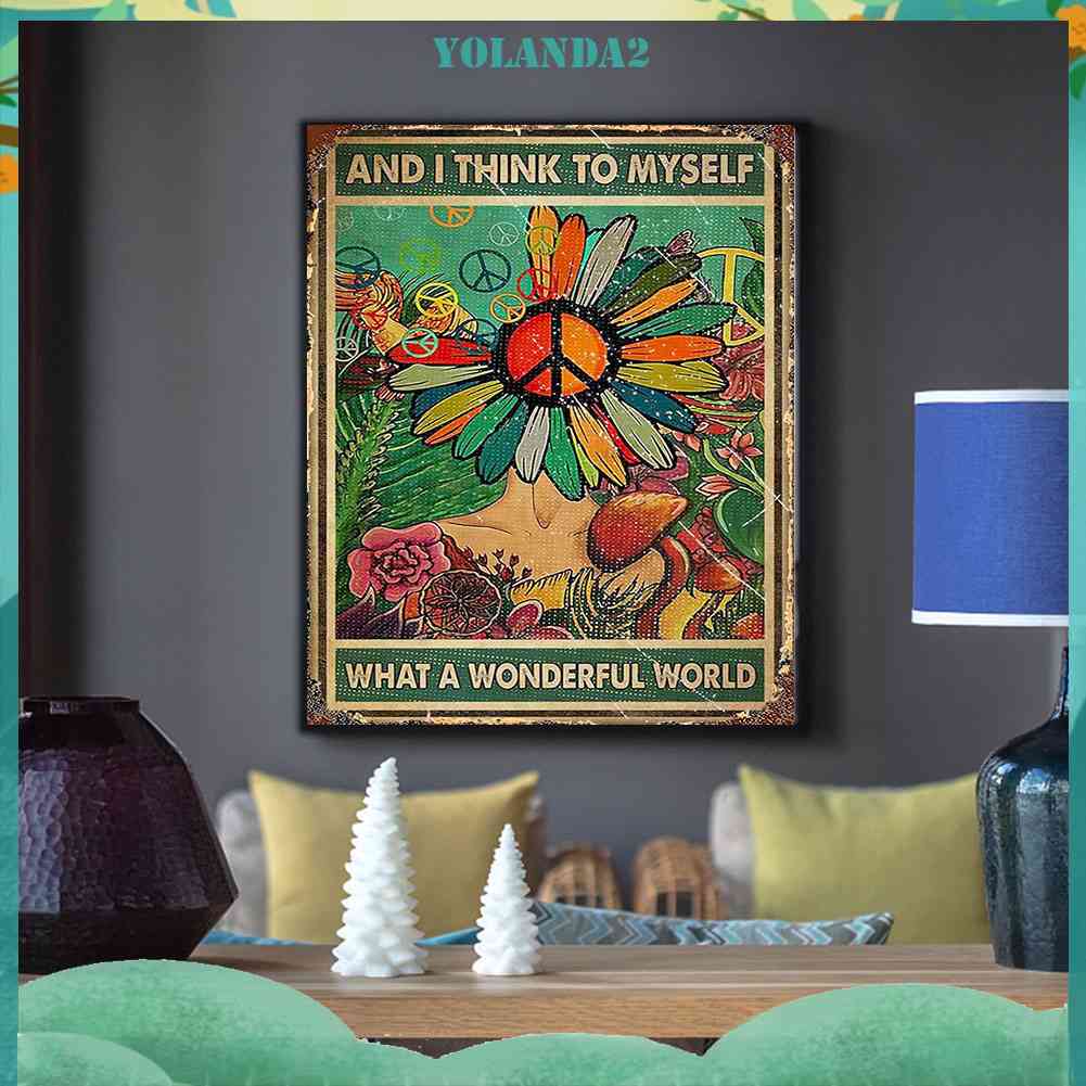 Tranh Đính Đá Kim Cương Toàn Bộ 5D DIY Hình Vẽ Hoa Trang Trí Nhà Cửa