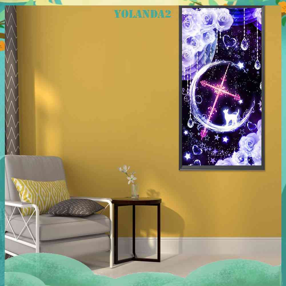 Bộ Tranh Đính Đá Kim Cương Toàn Bộ Hình Vẽ Chữ Thập Diy