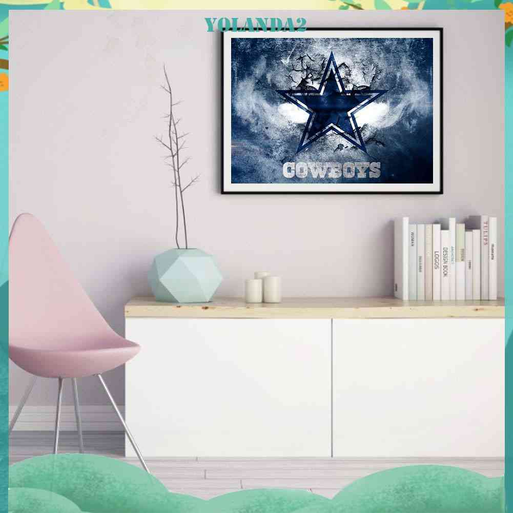 Tranh Đính Đá Kim Cương Toàn Bộ 5D DIY Hình Vẽ Cao Bồi