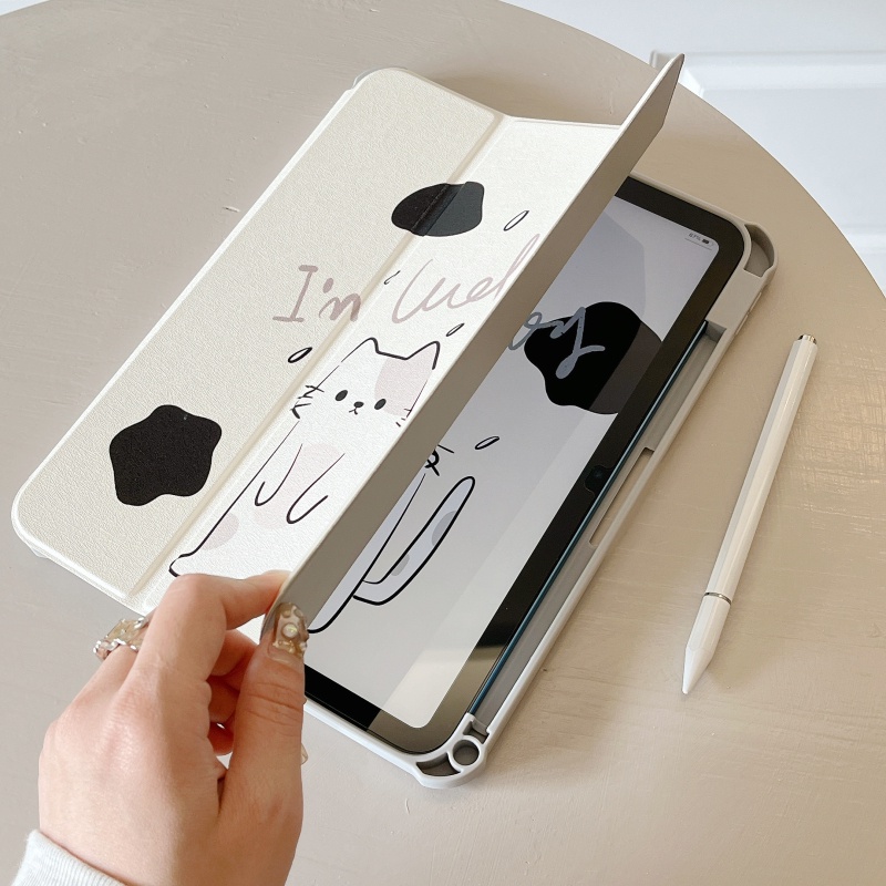 Ốp Lưng Hình Mèo Đáng Yêu Cho IPad Mini6 IPad 5 6 7 8 9 10 Air Air1 Air2 Air4 Air5 10.9 "Pro11 2018 2020 2021 2022