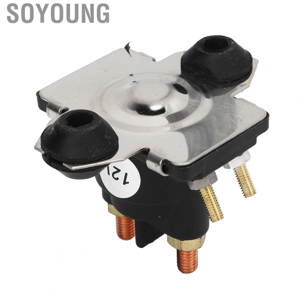 Soyoung Solenoid Relay Switch  Stable Performance 12V 4 Terminals 89 818997A2  for Marine 20‑90HP Engine