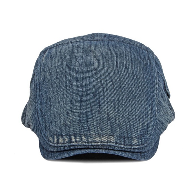 Mũ Beret Denim Đơn Giản Thời Trang Xuân Hè Cho Nam Nữ