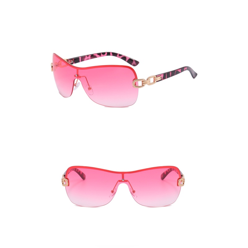 (AIMURUSI) COD Kính Mát Một Mảnh Không Gọng Phong Cách Âu Mỹ Cổ Điển Y2K