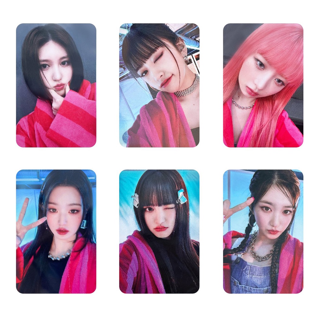 Set 6 Tấm Ảnh Lomo Card I 'Ve Ve Hình Nhóm Nhạc Rei Wonyoung Yujin Leeseo Gaeul Liz