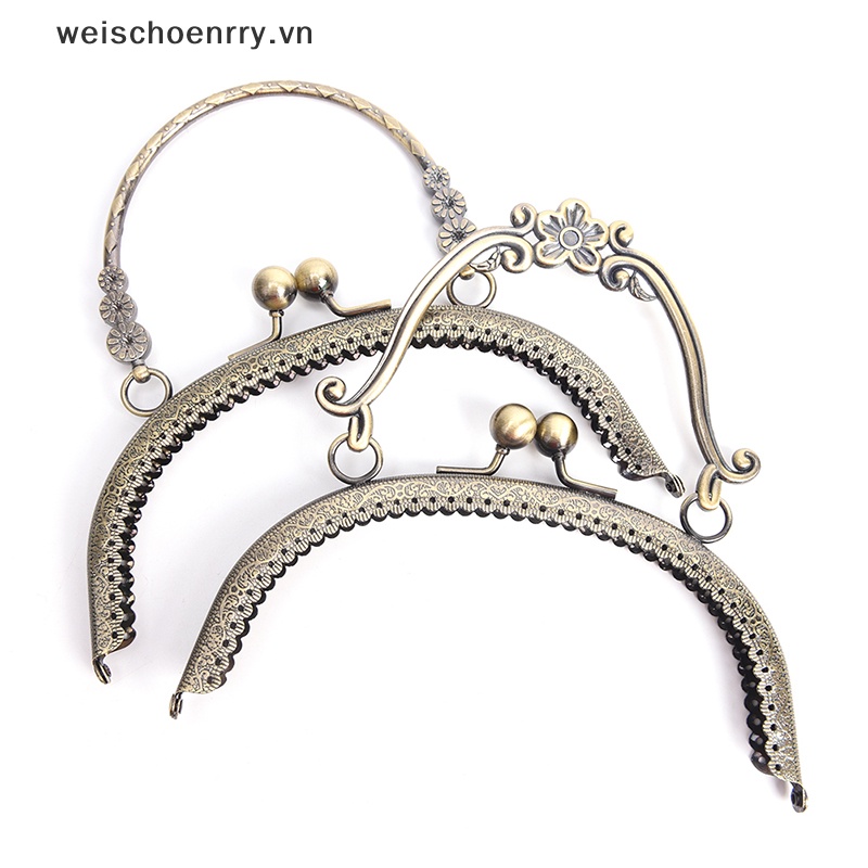 Khung Khóa Túi Xách Bằng Đồng Thau Cổ Điển 1X 16.5cm