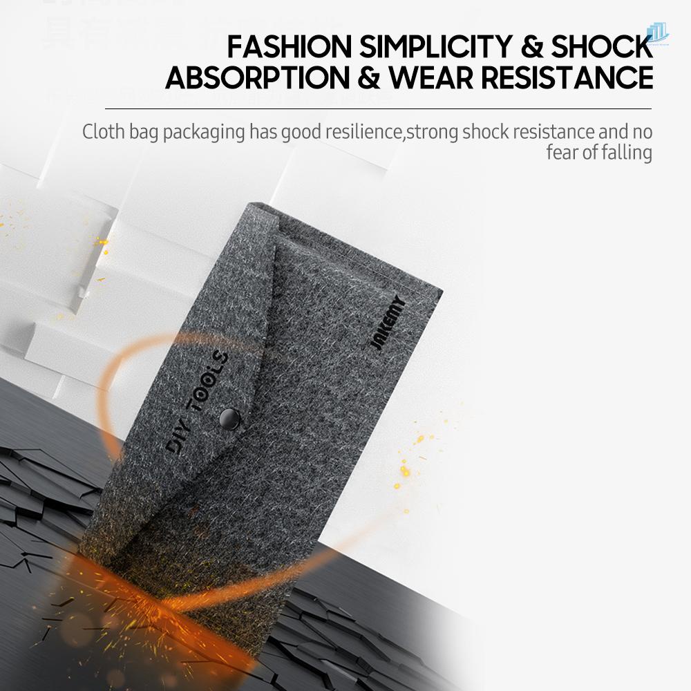 Bộ 46 Đầu Tua Vít Ổ Cắm Và Túi Đựng Bằng Hợp Kim Thép Chính Xác Cao Đa Năng JAKEMY H4 * 28MM CR-V