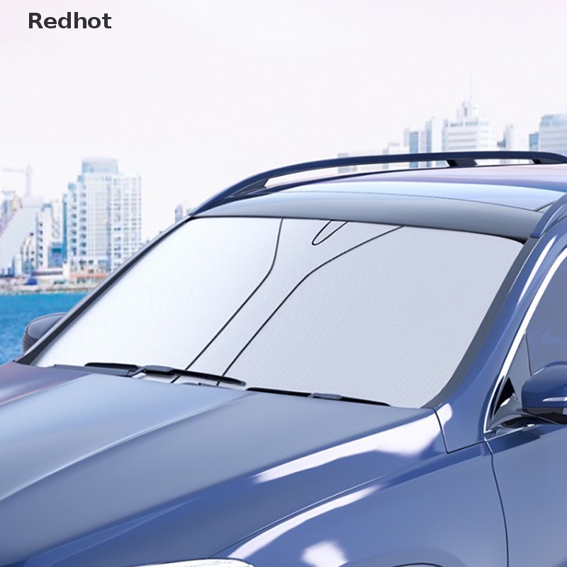 &lt; Redhot &gt; Rèm Che Nắng Hai Lớp Cách Nhiệt Chống Tia Uv Bảo Vệ Kính Chắn Gió Xe Hơi