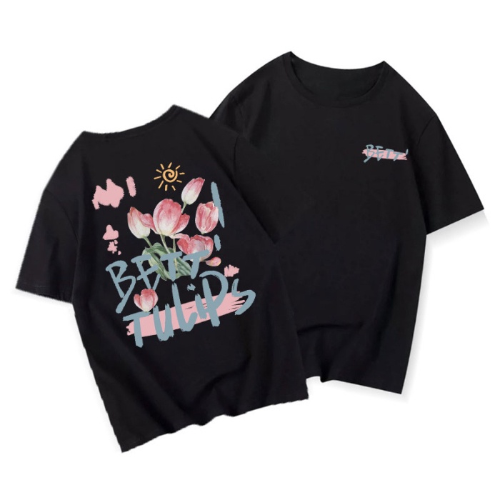 Áo Thun Unisex 100% Cotton Nguyên Chất Ngắn Tay Phong Cách Hàn Quốc Mới NRVP 2023