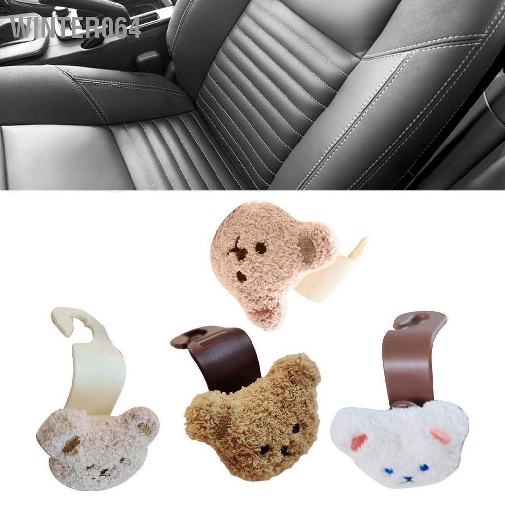 Winter064 Móc Ví Ô Tô Phong Cách Gấu Nhỏ Dễ Dàng Gắn Nhựa An Toàn  Chất Liệu Mềm Mại Treo Gối Tựa Đầu Cho Xe Túi Bình