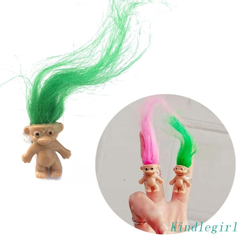 Nhẫn Đeo Tay Hình Búp Bê Tóc Dài Dễ Thương Có Thể Điều Chỉnh Cho Bé Gái