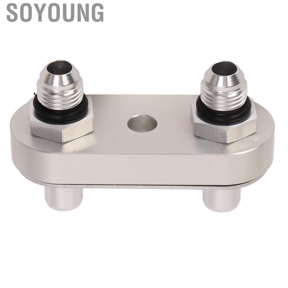 Soyoung 551121 8AN  Auto Transmissions Parts Wearproof Professional  Rust Transmission Cooler Line Adapter  with 8AN Fitting for 6L80E 6L90E 8L90E Trans