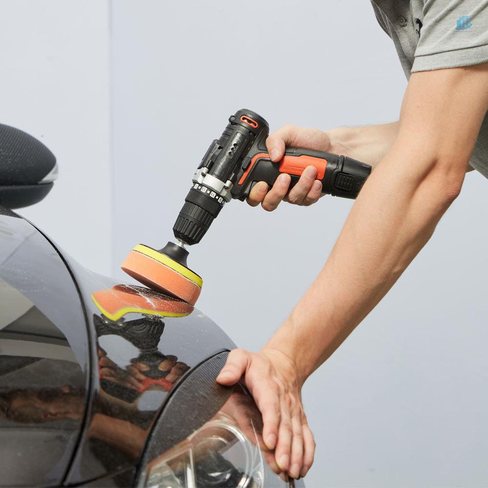 Bộ Máy Khoan / Bộ Điều Khiển Đánh Bóng Xe Hơi Tốc Độ 1350rpm 25V Có Thể Sạc Lại Kèm 5 Bits