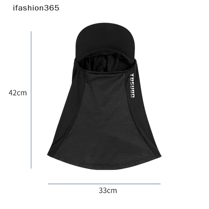 [ifashion365] Mũ Trùm Đầu Chống Nắng Bằng Lụa Lạnh Cho Xe Máy Mùa Hè VN