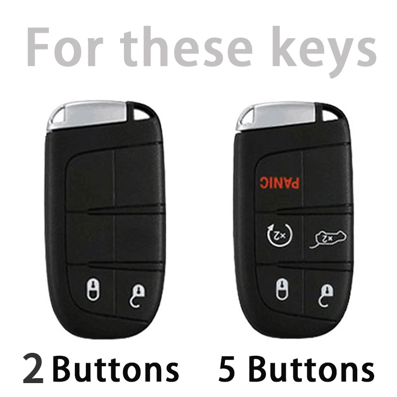 Vỏ Bọc Chìa Khóa Điều Khiển Từ Xa Bằng TPU Mềm Cho Jeep Grand Cherokee Chrysler 300C Renegade FIAT Freemont Dodge Ram 1500 Challenger