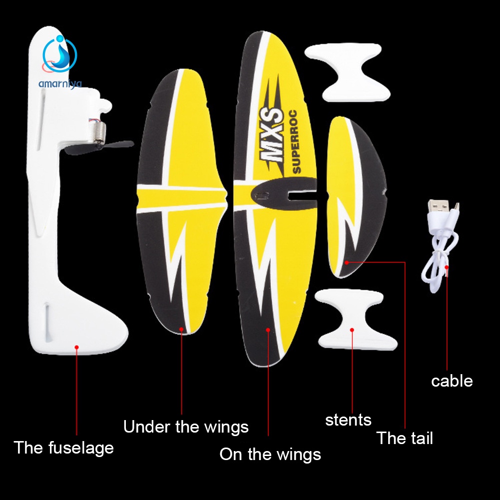 Máy Bay Đồ Chơi Dạng Ném Có Đèn LED Cho Trẻ Em