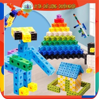 100 - 200 khối xếp hình number block - cube khối lập phương cho bé vừa chơi vừa học toán