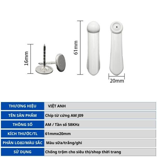Tem chíp từ cứng an ninh AM-J09