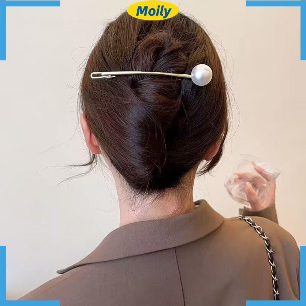 Kẹp Tóc Đuôi Ngựa Bằng Kim Loại Thời Trang