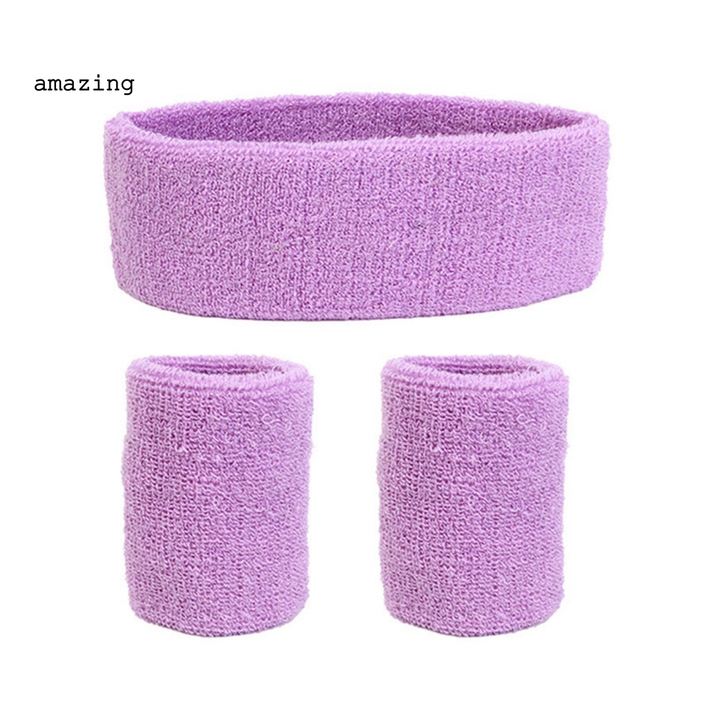 1 Bộ Băng Đô Thể Thao Thấm Hút Mồ Hôi Có Thể Giặt Được