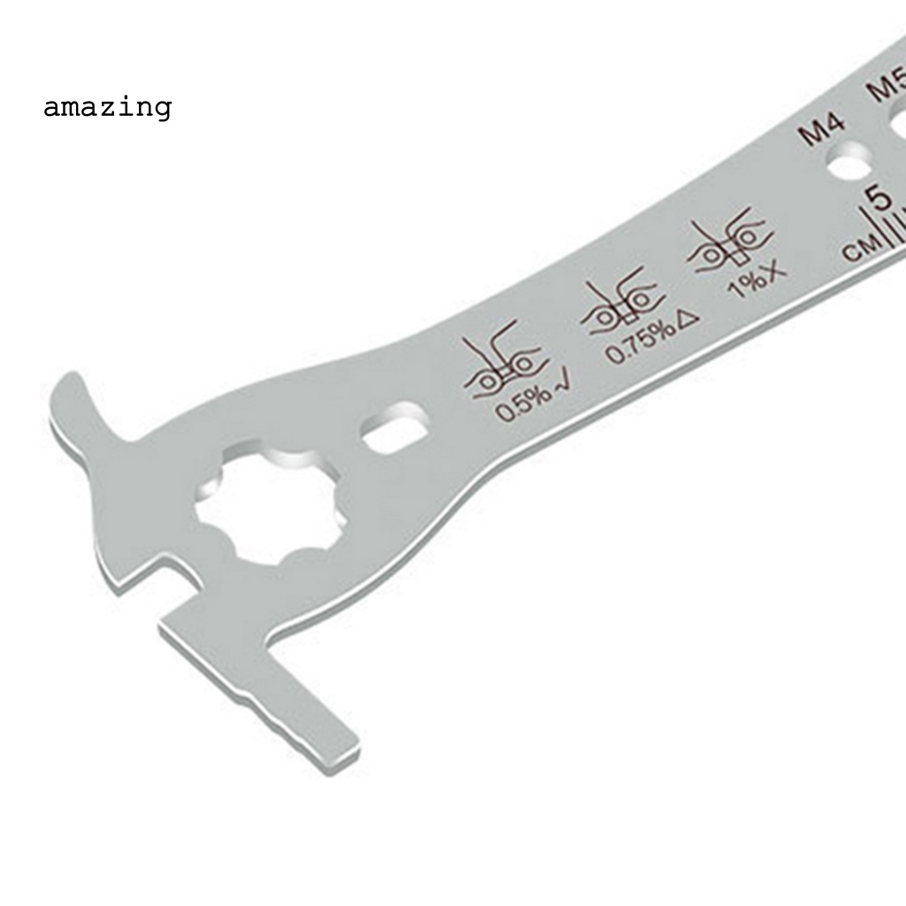 Thước Đo Dây Xích Xe Đạp Màu Sắc Bạc Tiện Dụng