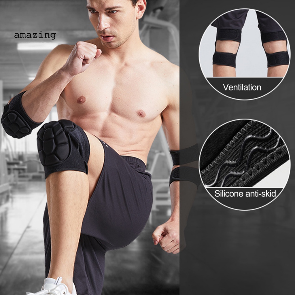 1 Cặp Đệm Bảo Vệ Đầu Gối Thoải Mái Chống Ngã Khi Lái Xe / Trượt Tuyết Cho Nam