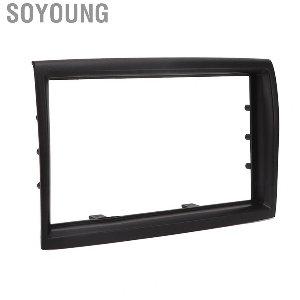 Soyoung Fascia Frame 2 Din High Accuracy ABS Plastic Abrasion Resistant Stereo for Auto