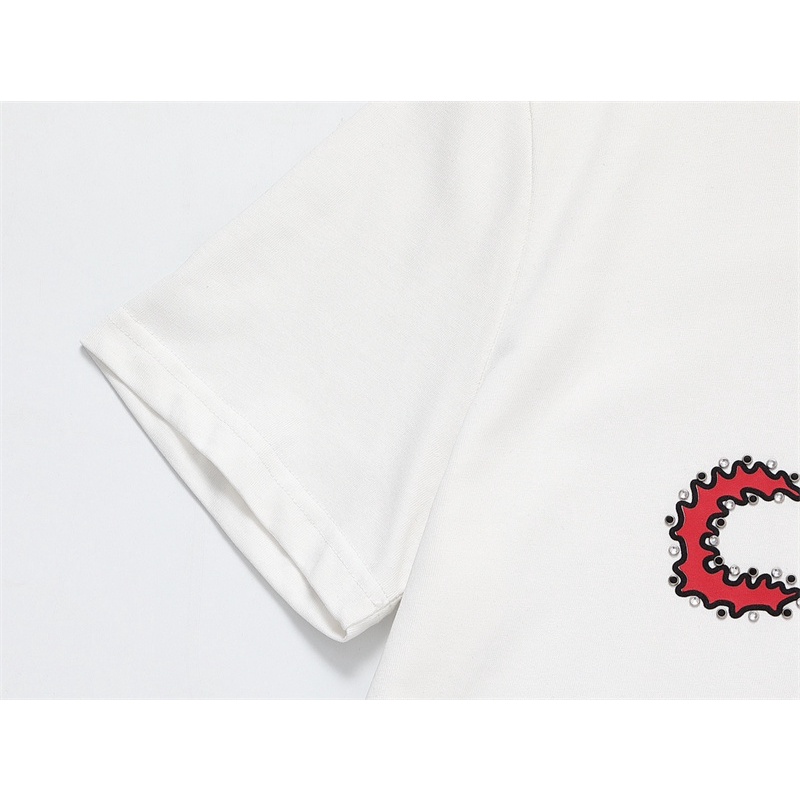 Ce88 Lin &amp; - Áo Thun Tay Ngắn In Chữ Đinh Tán Cơ Bản Dành Cho Unisex