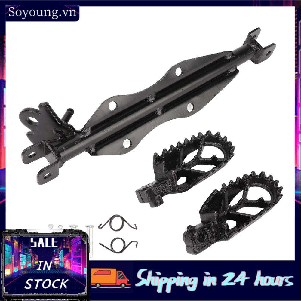 Soyoung Motorbike Footpeg Bracket Black  Coating Foot Rest Pegs for Chinese Made 50cc To 160cc Pit Dirt Bikes