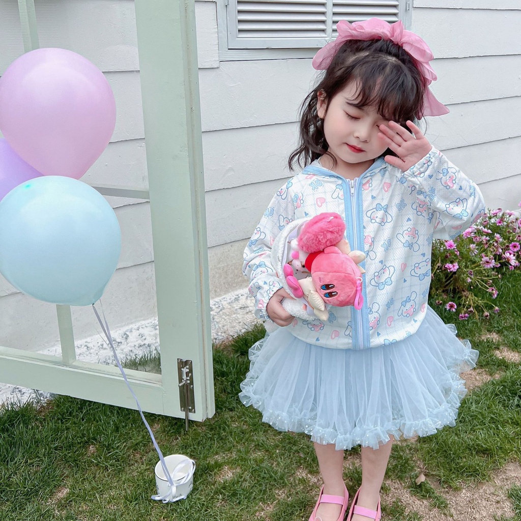 Luckycandy Áo Khoác Chống Nắng Tay Dài In Họa Tiết Hoạt Hình Thời Trang Mùa Hè Cho Bé Trai Và Gái