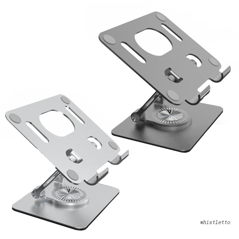 Giá Đỡ Laptop / Máy Tính Bảng E-Book Bằng Hợp Kim Nhôm Có Thể Điều Chỉnh Xoay 360 Độ