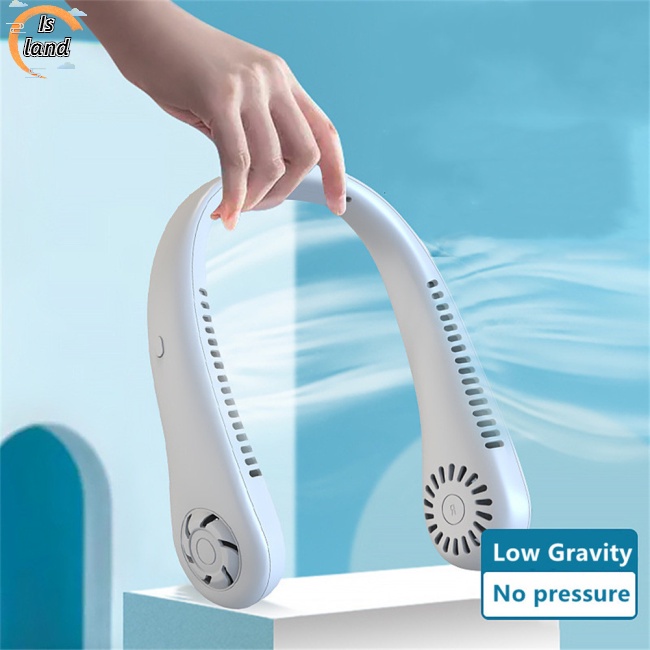 Quạt Thể Thao Mini Làm Mát Đeo Cổ 3 Chế Độ Điều Chỉnh Được Sạc Usb