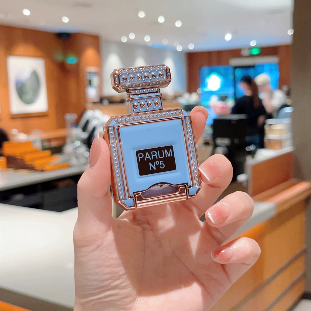 Ốp Điện Thoại Hình Chai Nước Hoa Hoạt Hình Có Dây Đeo Cổ Tay Làm Vòng Đỡ Túi Khí Thu Gọn Được Cho iphone