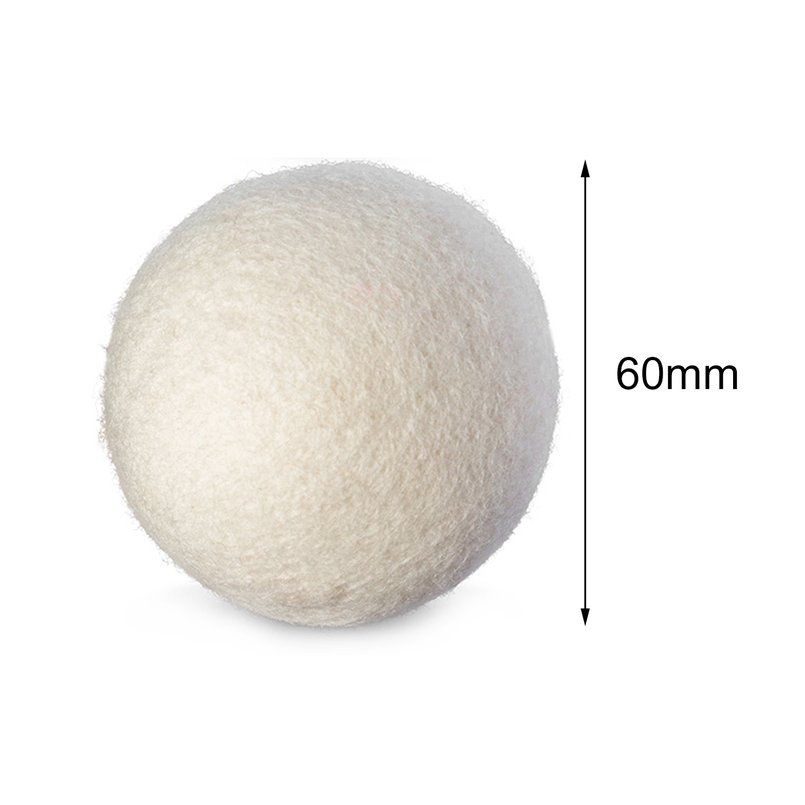 ⚡QKC⚡ 6PCS/SET Natural Reusable Laundry Clean Ball Practical Home Wool Dryer Balls
