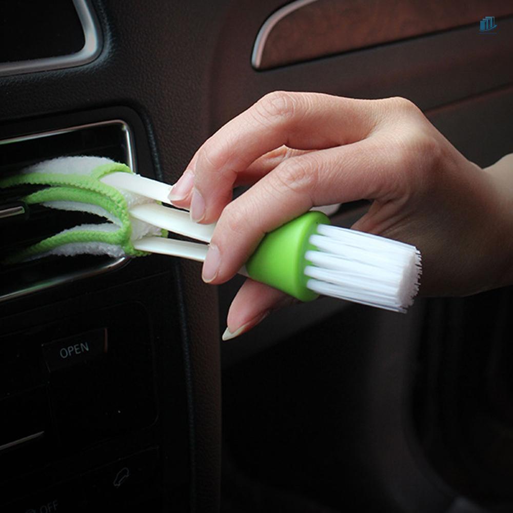 Chổi Quét Hai Đầu Mềm Mại Vệ Sinh Lỗ Thông Gió Máy Điều Hòa Xe Hơi