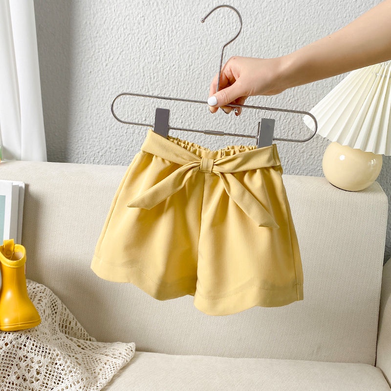 Quần Ngắn Mỏng Mùa Hè Phong Cách Phương Tây Dễ Phối Đồ Cho Bé Gái