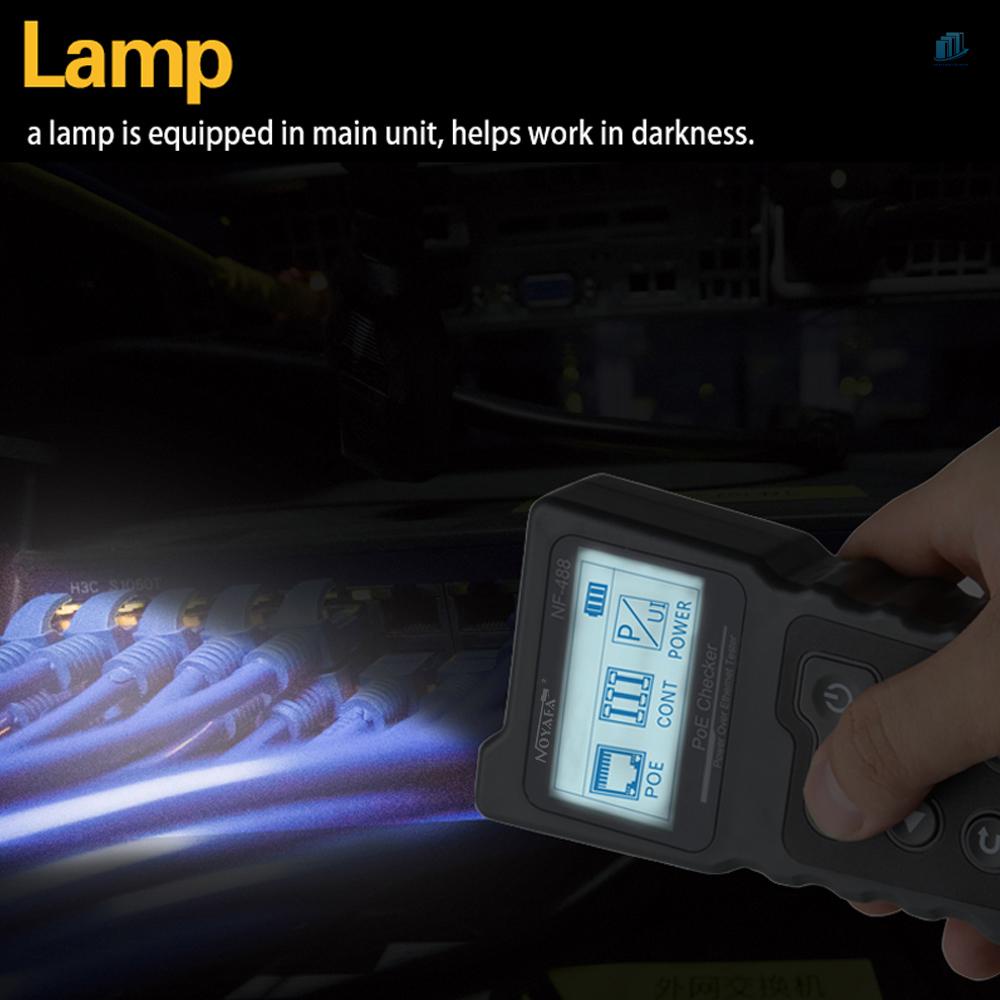 Dụng Cụ Kiểm Tra Điện Áp Và Kiểm Tra Dòng Điện Đa Năng Với Cáp Mạng Màn Hình LCD