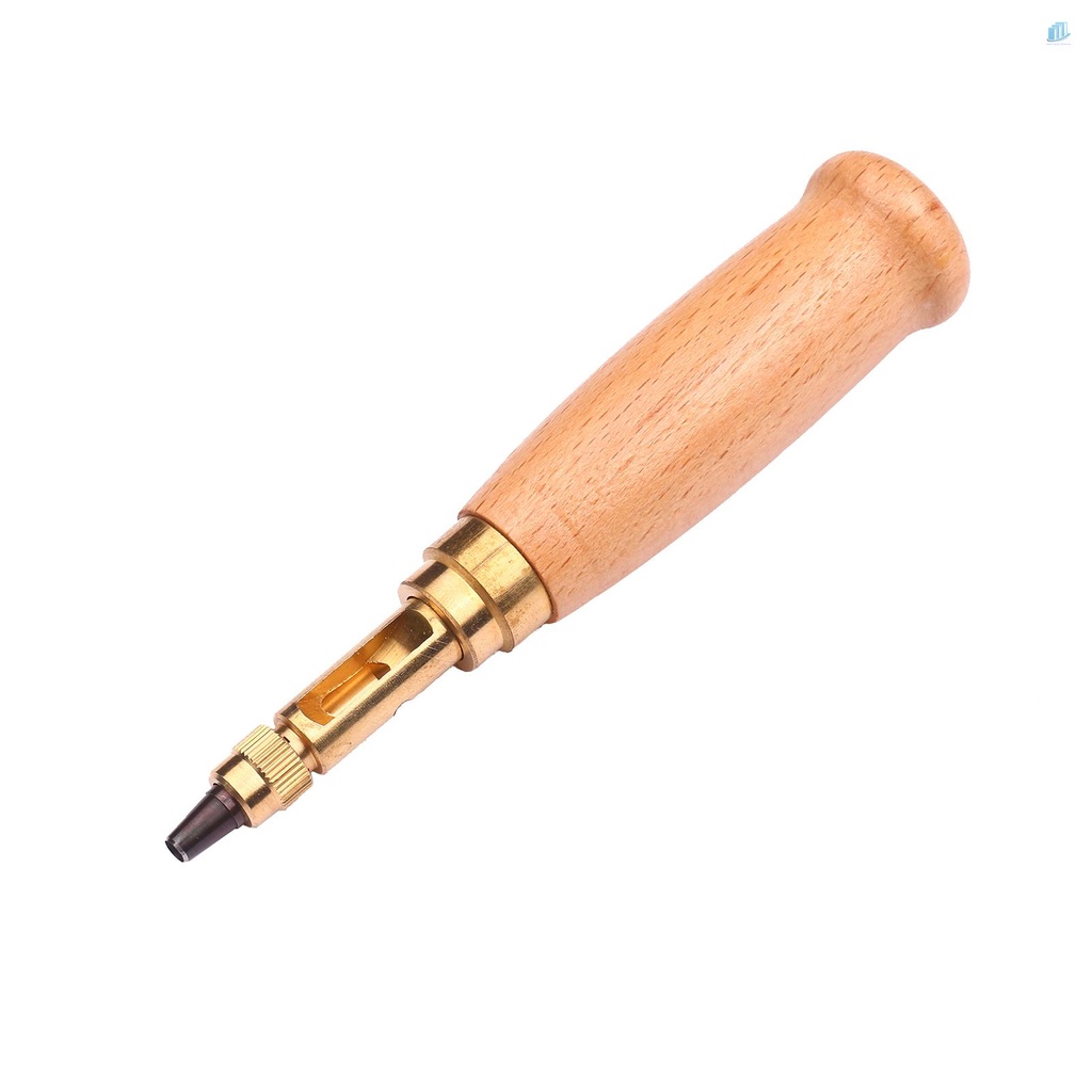 Bộ Dụng Cụ Đục Lỗ Dây Nịt / Thắt Lưng / Đồng Hồ Tự Động Xoay Không Gây Tiếng Ồn Với 6 Đầu Kích Thước 1.5-4mm