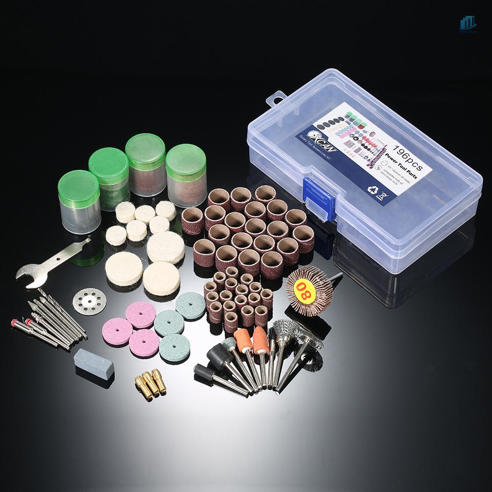 Bộ Dụng Cụ Đánh Bóng Gồm 196 Món Kích Thước 1 / 8 &quot;Và Hộp Đựng Tiện Dụng