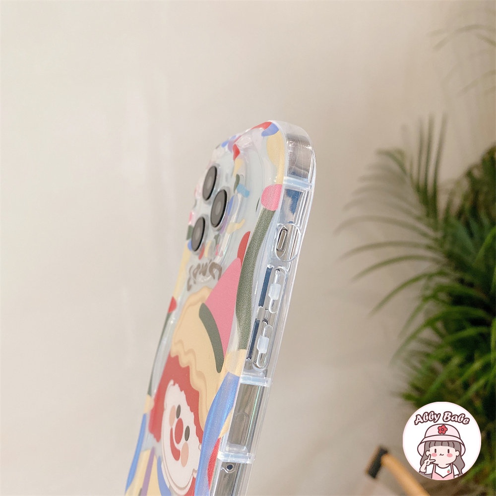 Ốp Điện Thoại TPU Dẻo Họa Tiết Chú Hề &amp; Hoa Kèm Vòng Đeo Tay Chống Sốc Cho IPhone 14 Pro Max 11 12 11 Pro Max X XS 7Plus