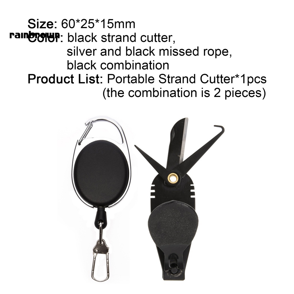 &lt; Rainbrown &gt; Kéo Cắt Dây Câu Cá Đa Năng Nhỏ Gọn Dễ Sử Dụng