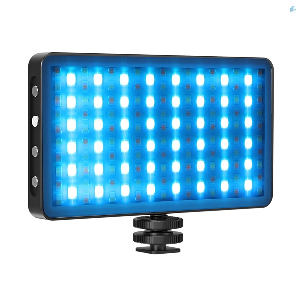 Bảng Đèn LED RGB 3000K-8500K 12 Hiệu Ứng Ánh Sáng CRI97 + Tích Hợp Pin Chuyên Dụng Hỗ Trợ Live Streaming Video