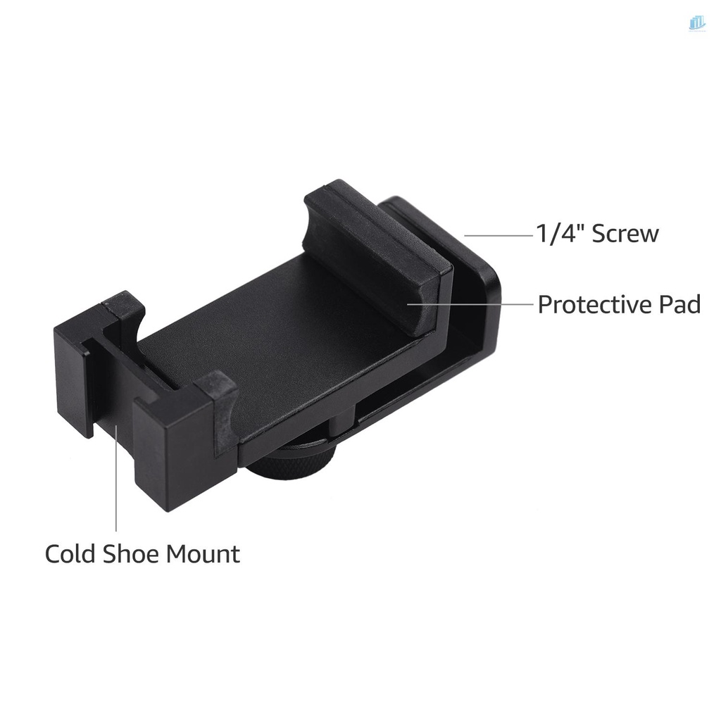 Giá Đỡ Điện Thoại Thông Minh Andoer Andoer Bằng Kim Loại Với Ngàm Gắn Micro Và Đèn LED Hỗ Trợ Quay Video