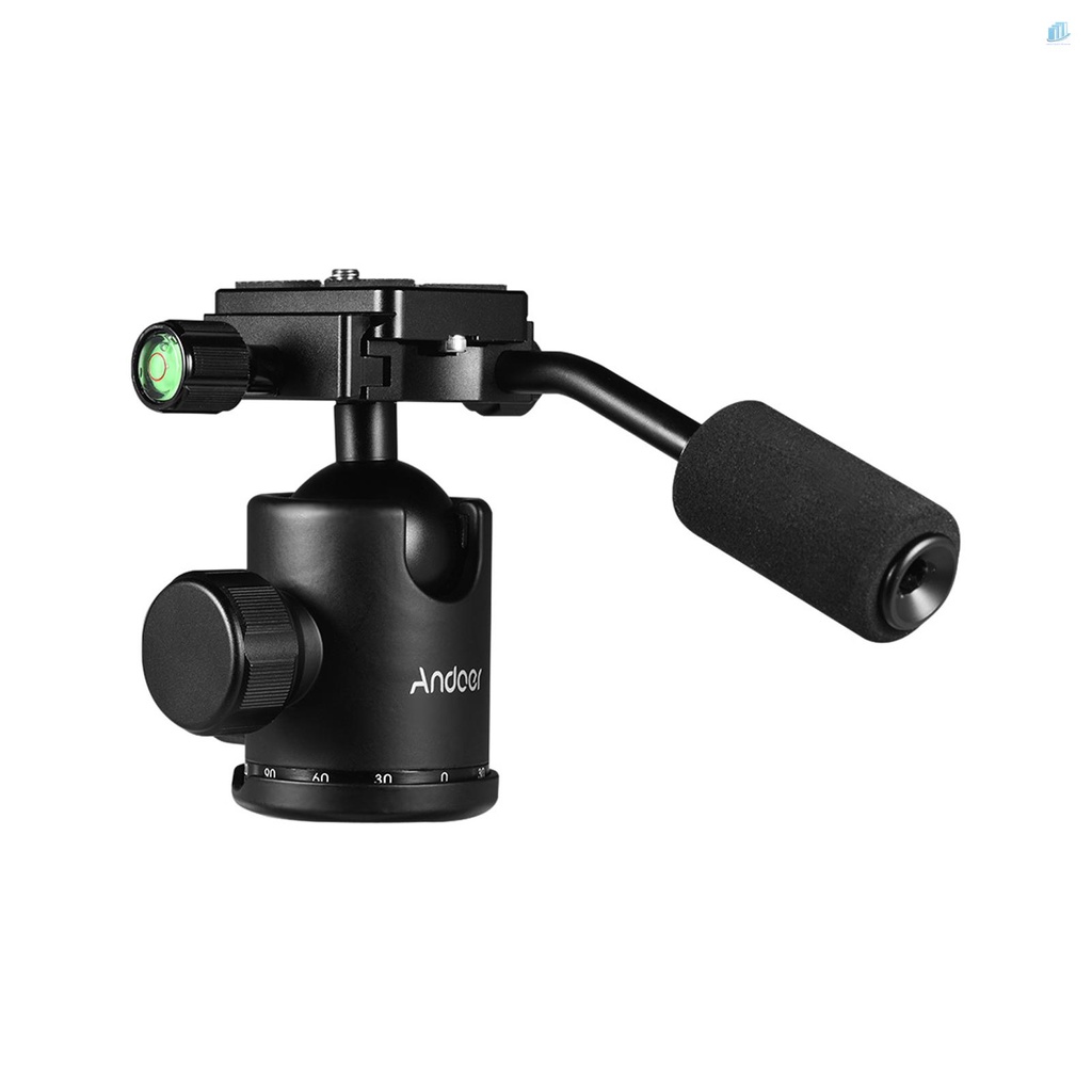 Đầu Bi Andoer Xoay 360 Độ Với Lỗ Vít 1 / 4inch 3 / 8inch Cho Máy Ảnh DSLR Max. 15kg