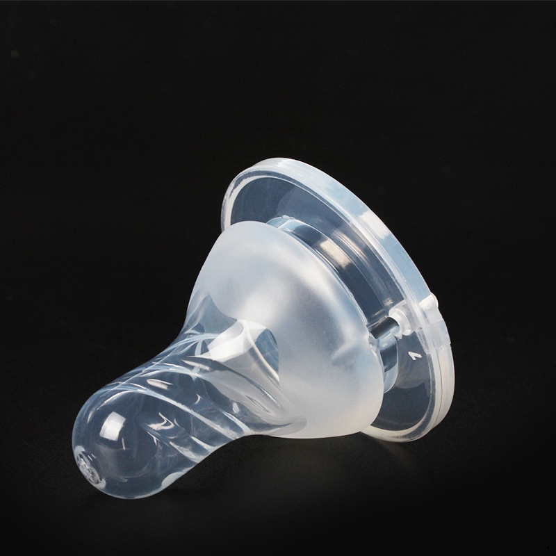 Núm Ti Giả Bằng Silicon Mềm Màu Trơn Cao Cấp Cho Bé