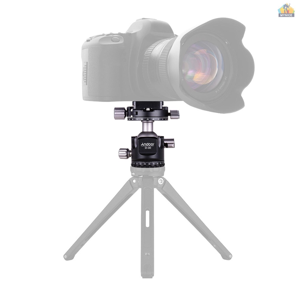 Giá Đỡ Máy Ảnh Andoer D-30 Bằng Hợp Kim Nhôm Tải Trọng Tối Đa 18kg / 40lbs