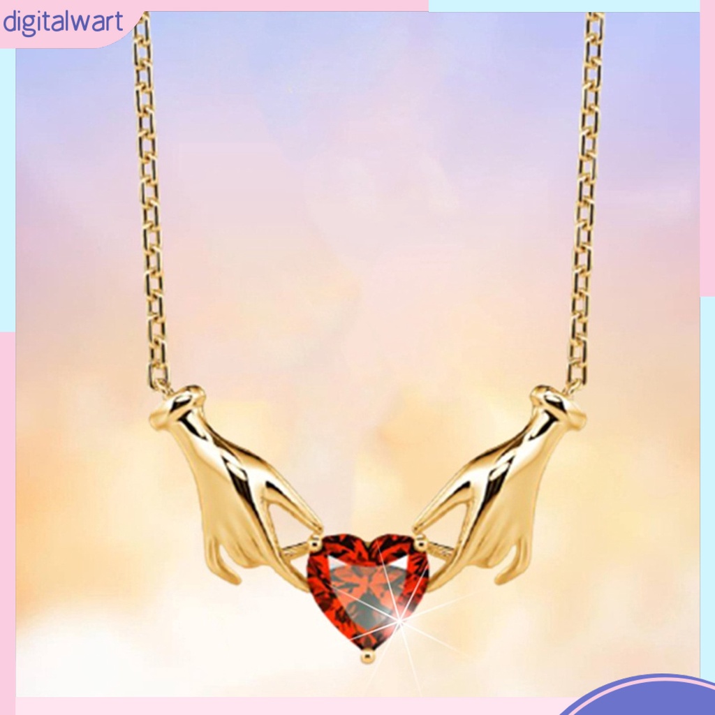 [IGT] Vòng cổ Mặt Hình Trái Tim Màu Sắc Tương Phản Cao Cấp Có Thể Điều Chỉnh