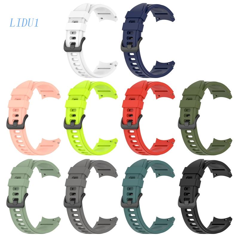 Dây Đeo Silicone Mềm Thay Thế LIDU1 20mm Cho Đồng Hồ 4 40mm / 44mm / Watch 3 41mm
