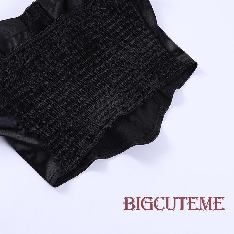 [] - Áo Ống Màu Trơn Hở Lưng Ôm Dáng Thời Trang Đi Tiệc Mùa Hè Màu Trắng / Đen Cho Nữ